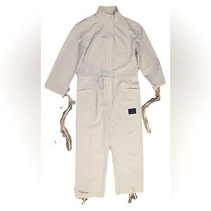 Sweaty Betty X Halle Berry the respin edit tan Jackie jumpsuit one piece M